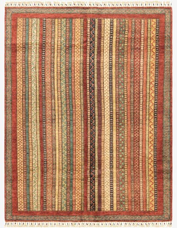 4' 10 x 6' 6 Hand Knotted Ariana Ziegler Rug
