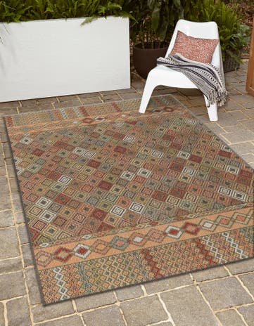 7' 10 x 10' Easy-Clean Baja Indoor / Outdoor Rug