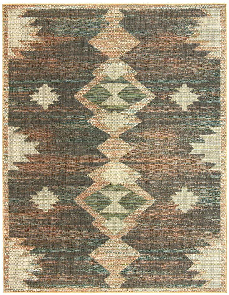 Detail image of 9' x 12' Easy-Clean Baja Indoor / Outdoor Rug