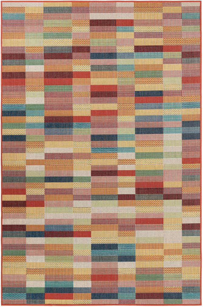 6' 1 x 9' Easy-Clean Baja Indoor / Outdoor Rug