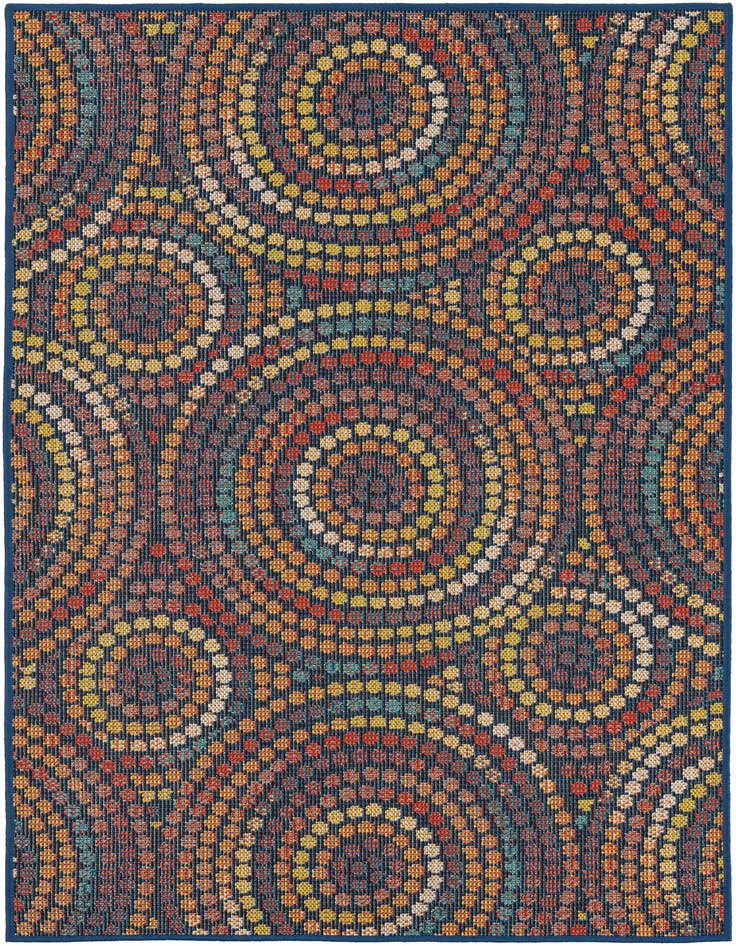Detail image of 4' 1 x 6' 1 Easy-Clean Baja Indoor / Outdoor Rug