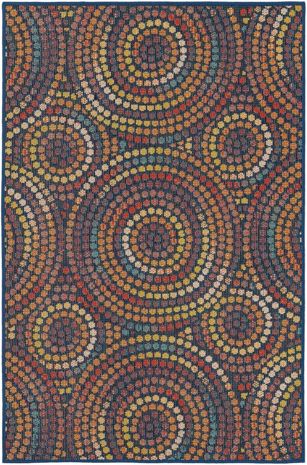 Detail image of 4' 1 x 6' 1 Easy-Clean Baja Indoor / Outdoor Rug