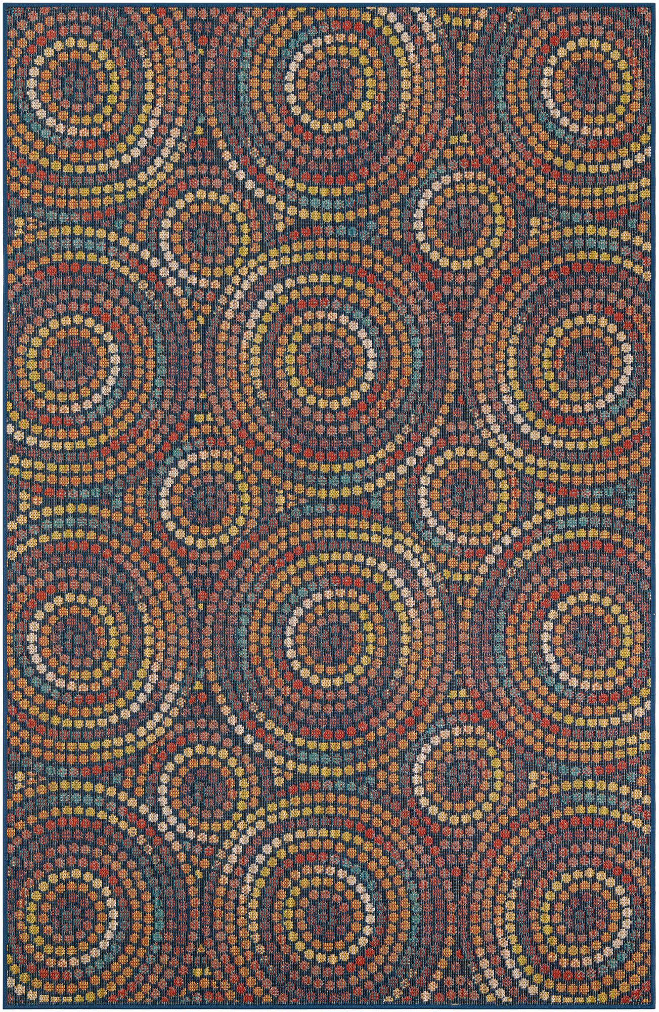 6' 1 x 9' Easy-Clean Baja Indoor / Outdoor Rug