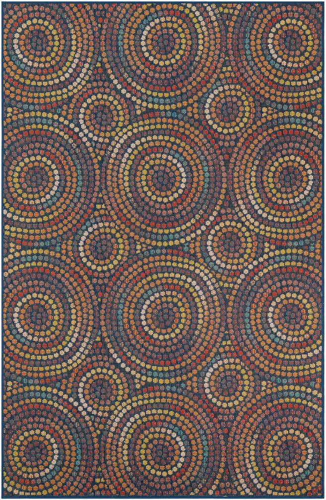 6' 1 x 9' Easy-Clean Baja Indoor / Outdoor Rug