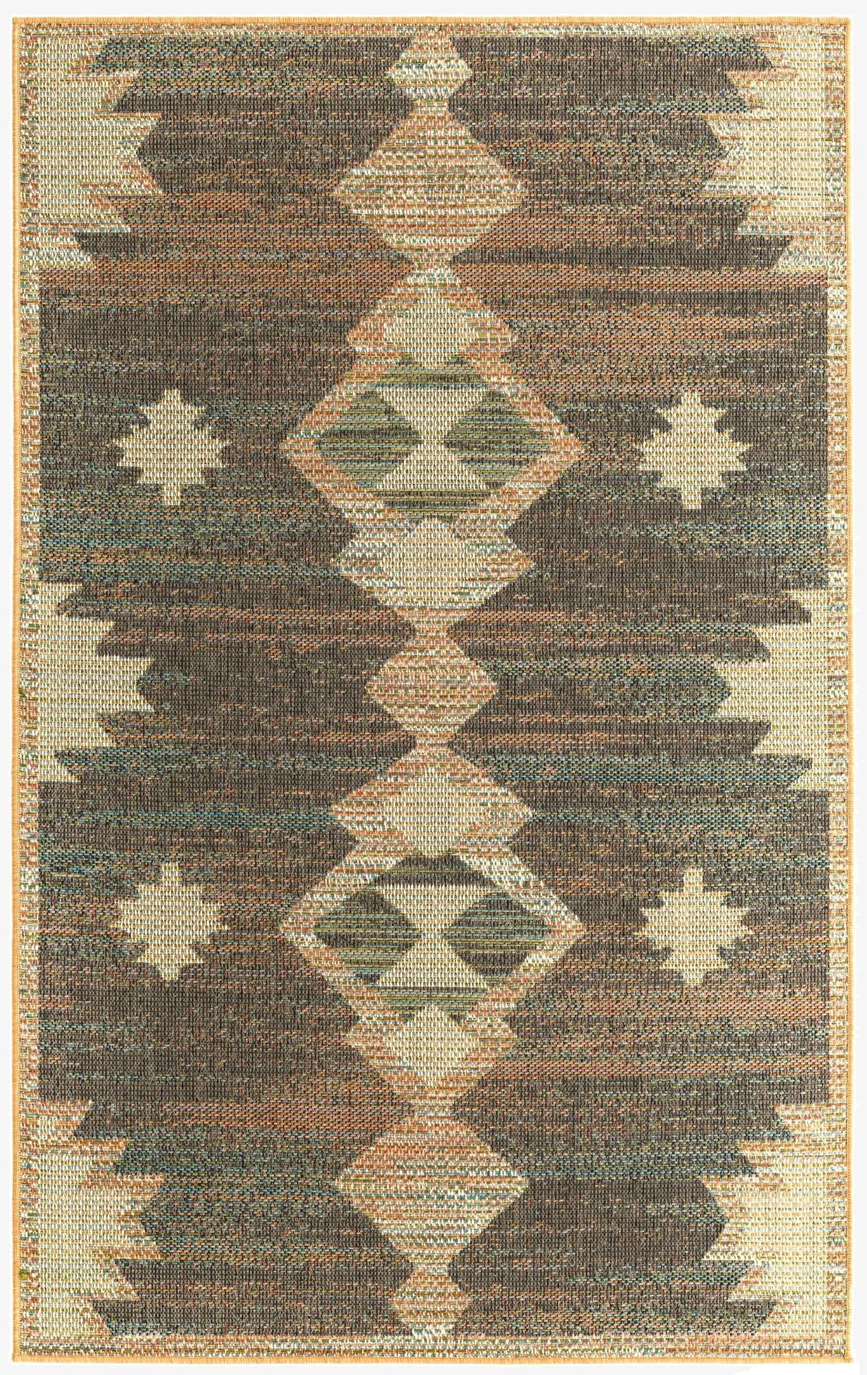 Primary image 5' 3 x 7' 7  Washable Baja Indoor / Outdoor Rug