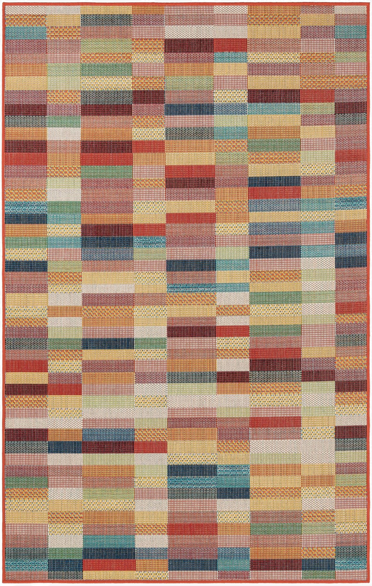 5' 3 x 8'  Washable Baja Indoor / Outdoor Rug