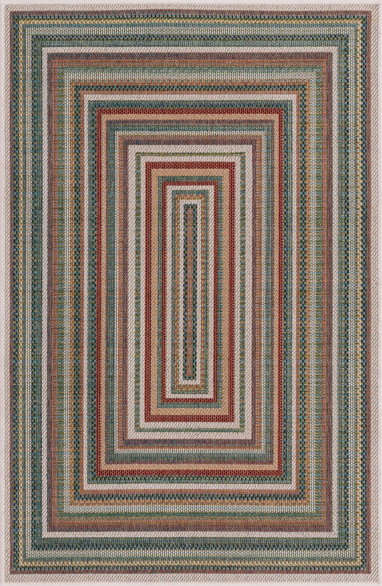 3' 3 x 5' 3  Washable Baja Indoor / Outdoor Rug