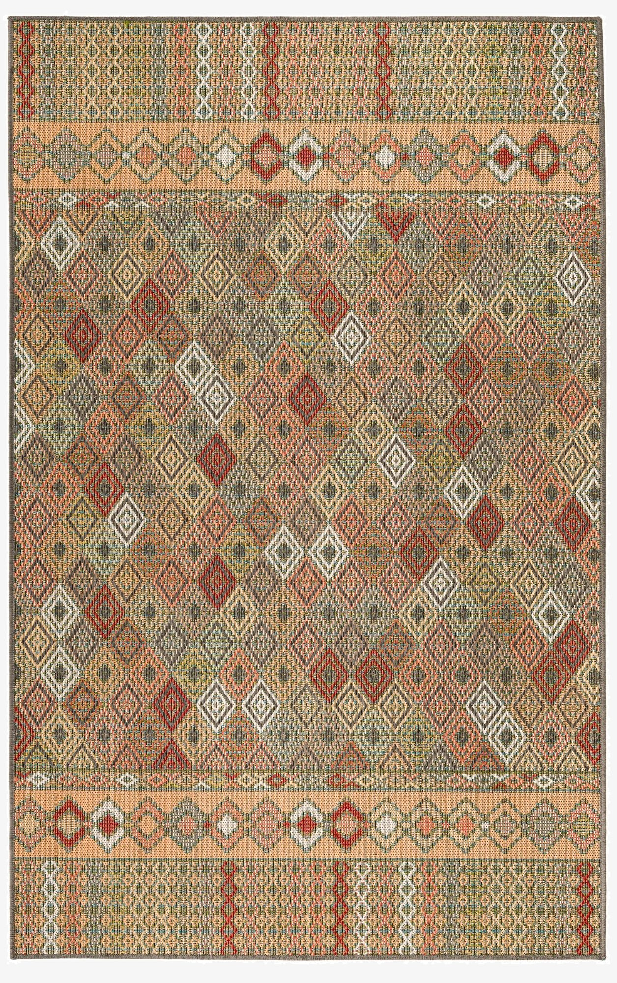 5' 3 x 7' 7  Washable Baja Indoor / Outdoor Rug