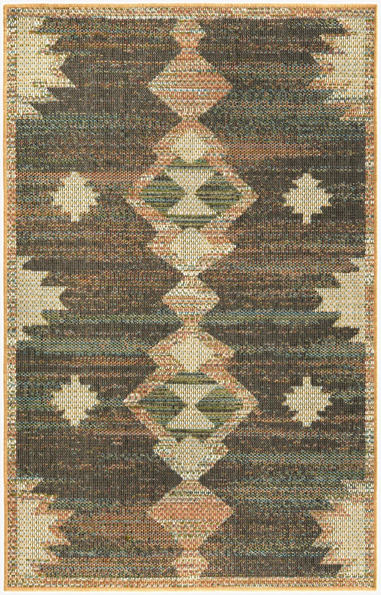 4' x 6'  Washable Baja Indoor / Outdoor Rug