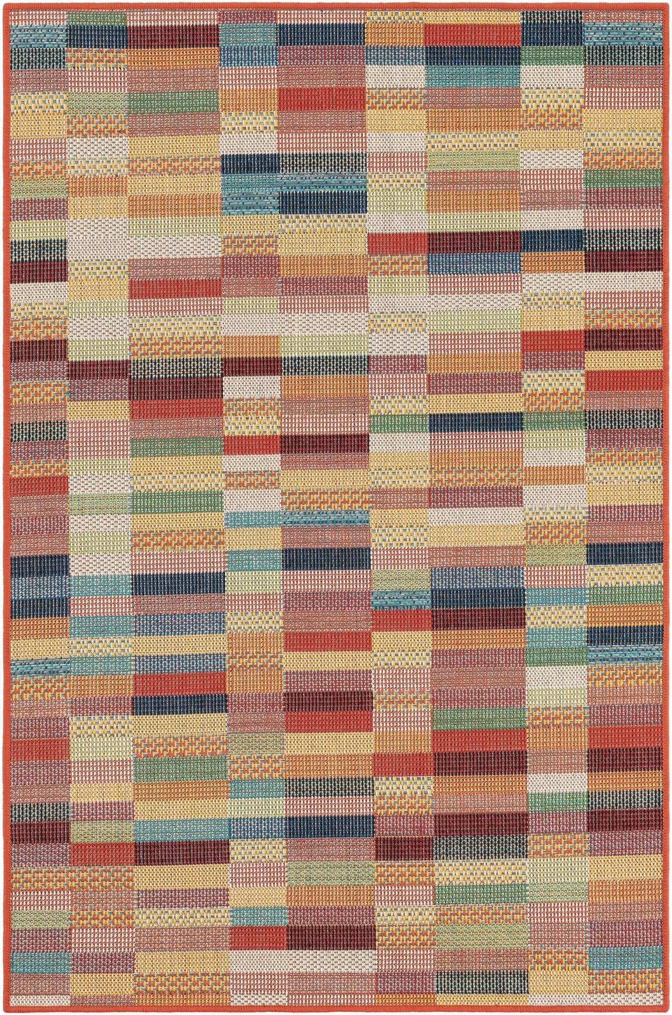 4' 1 x 6' 1  Washable Baja Indoor / Outdoor Rug