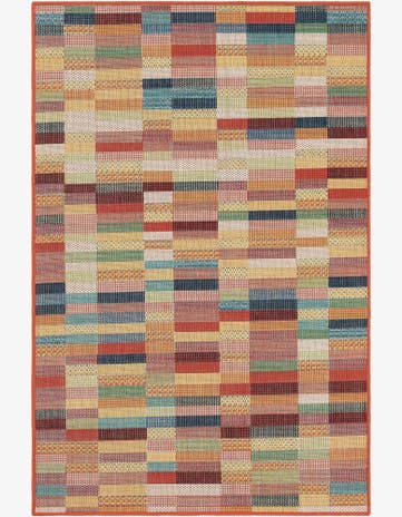 4' 1 x 6' 1 Easy-Clean Baja Indoor / Outdoor Rug