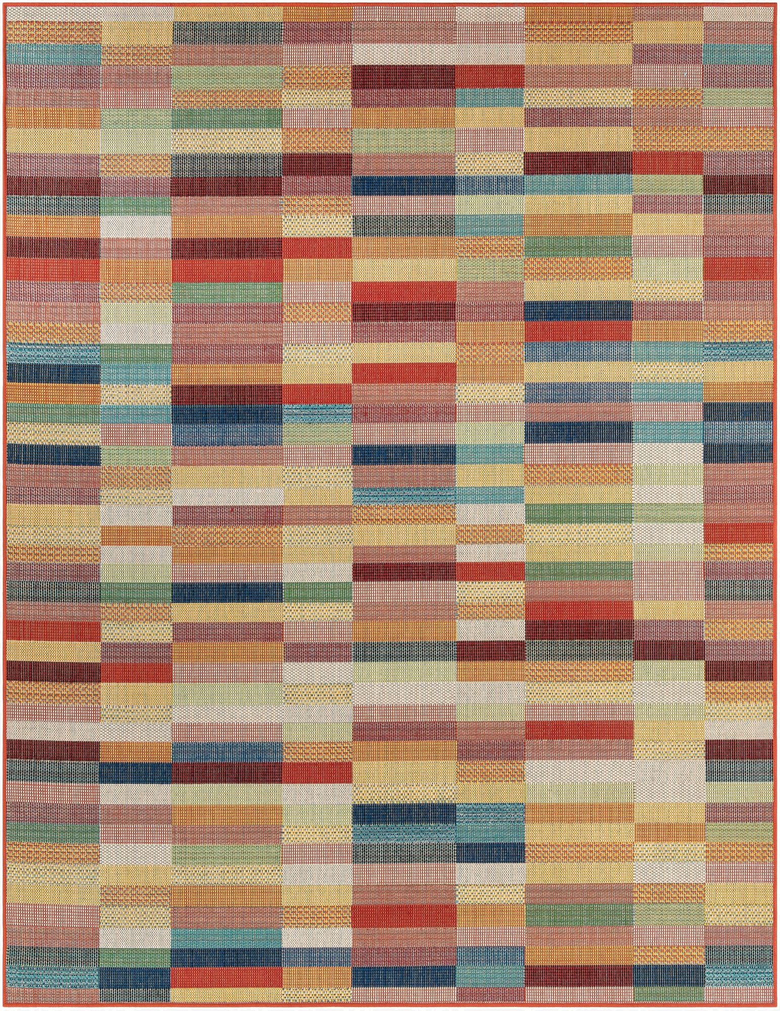 Primary image 7' 10 x 10'  Washable Baja Indoor / Outdoor Rug