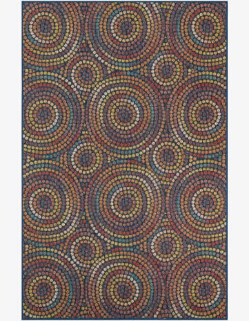 6' 1 x 9' Easy-Clean Baja Indoor / Outdoor Rug
