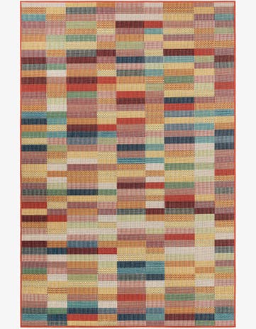 6' 1 x 9' Easy-Clean Baja Indoor / Outdoor Rug