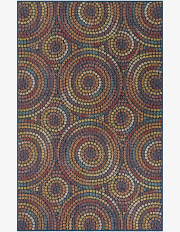 5' 3 x 8' Easy-Clean Baja Indoor / Outdoor Rug