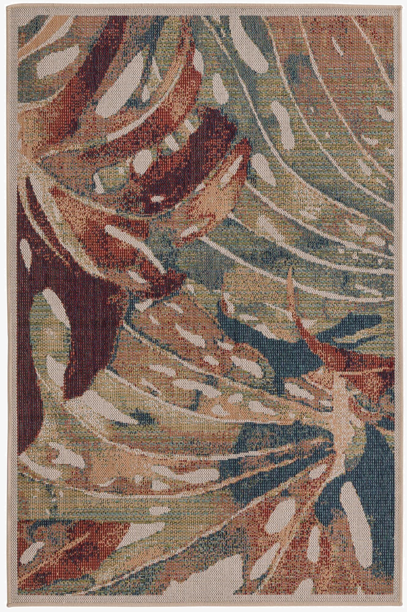 4' x 6'  Washable Baja Indoor / Outdoor Rug