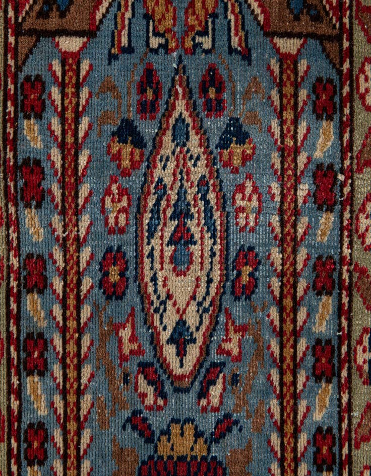 Detail image of 6' 7 x 10'  Hand Knotted Bakhtiar Wool Rug