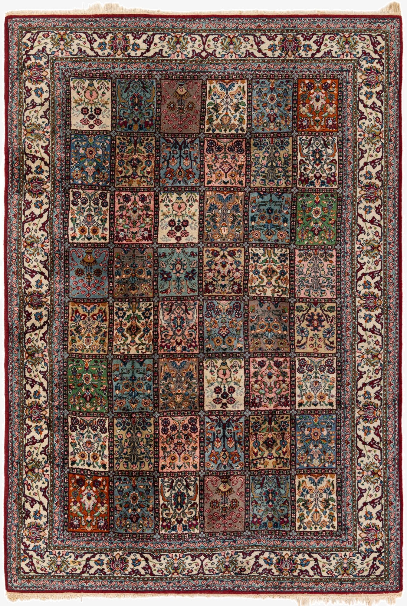 7' 4 x 10' 6  Hand Knotted Bakhtiar Wool Rug