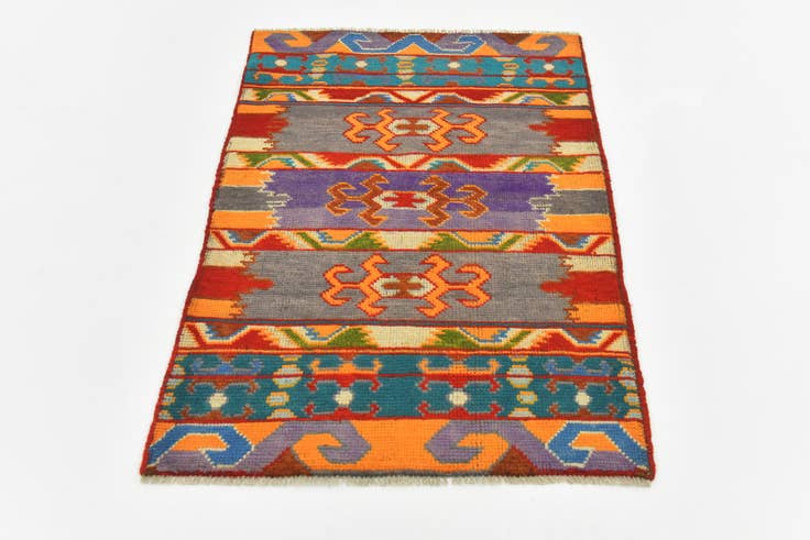 Detail image of 2' 9 x 4' Hand Knotted Balouch Rug