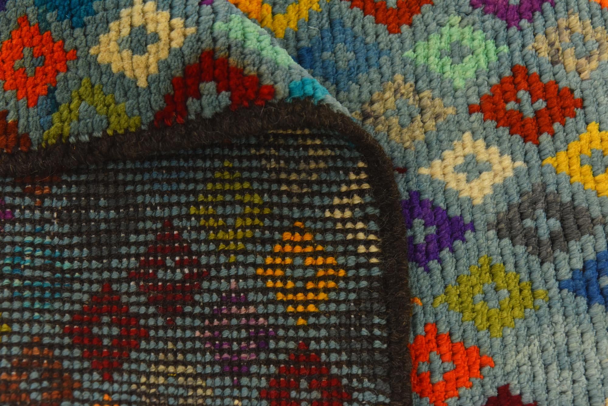 3' 4 x 4' 9 Hand Knotted Balouch Wool Rug
