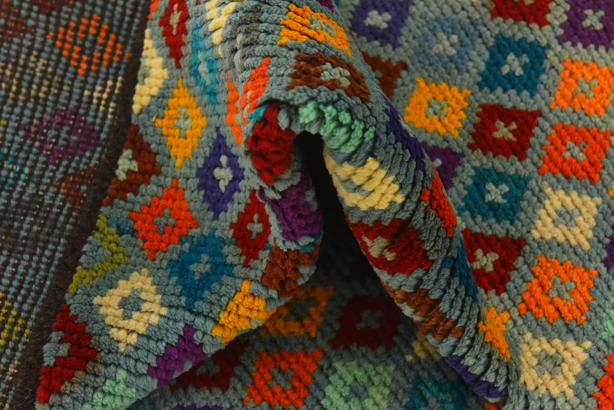 3' 4 x 4' 9 Hand Knotted Balouch Wool Rug