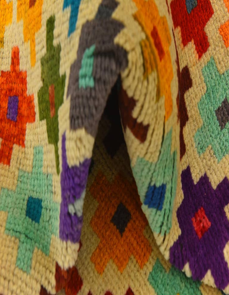 Detail image of 3' 4 x 5'  Hand Knotted Balouch Wool Rug