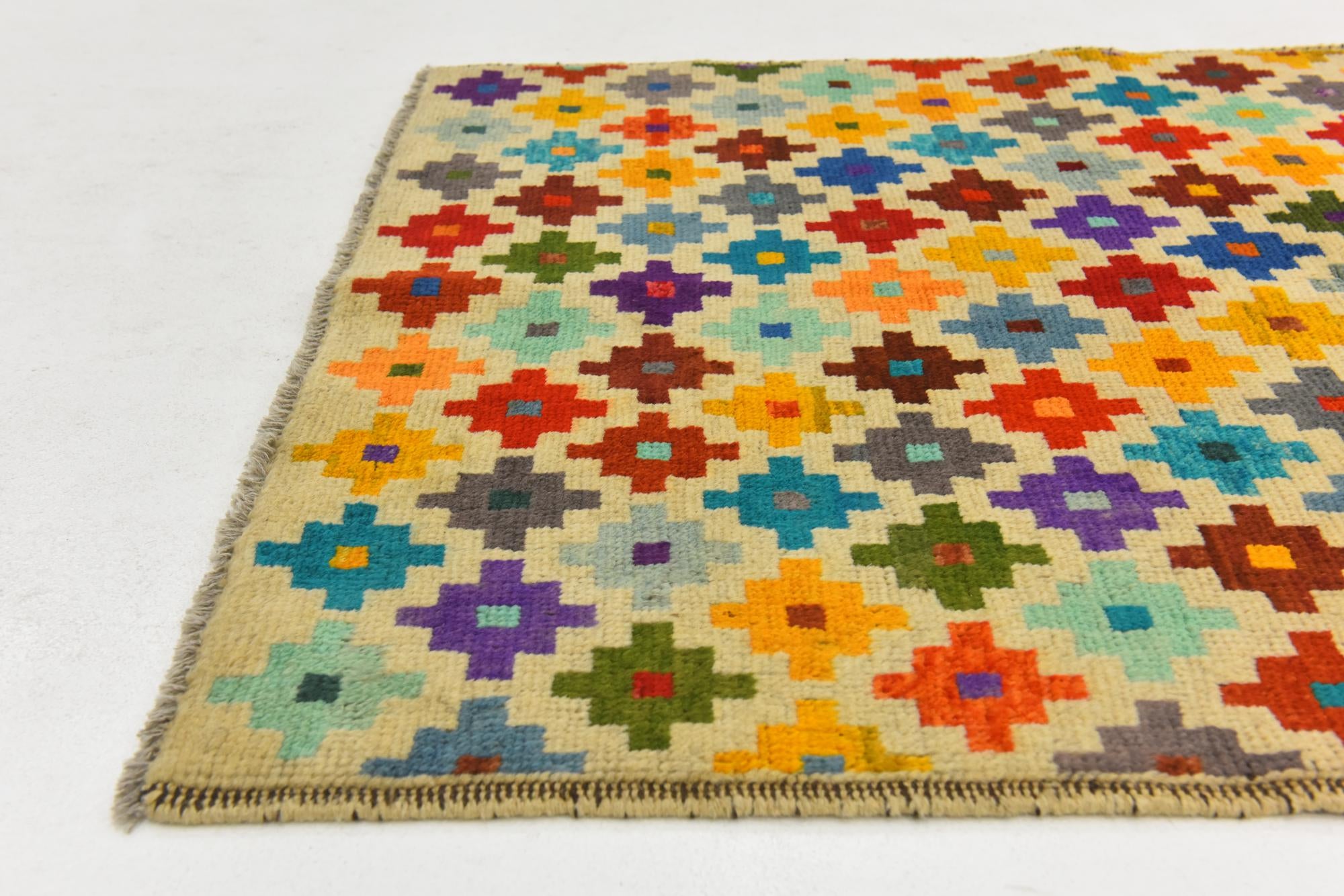 3' 4 x 5' Hand Knotted Balouch Wool Rug