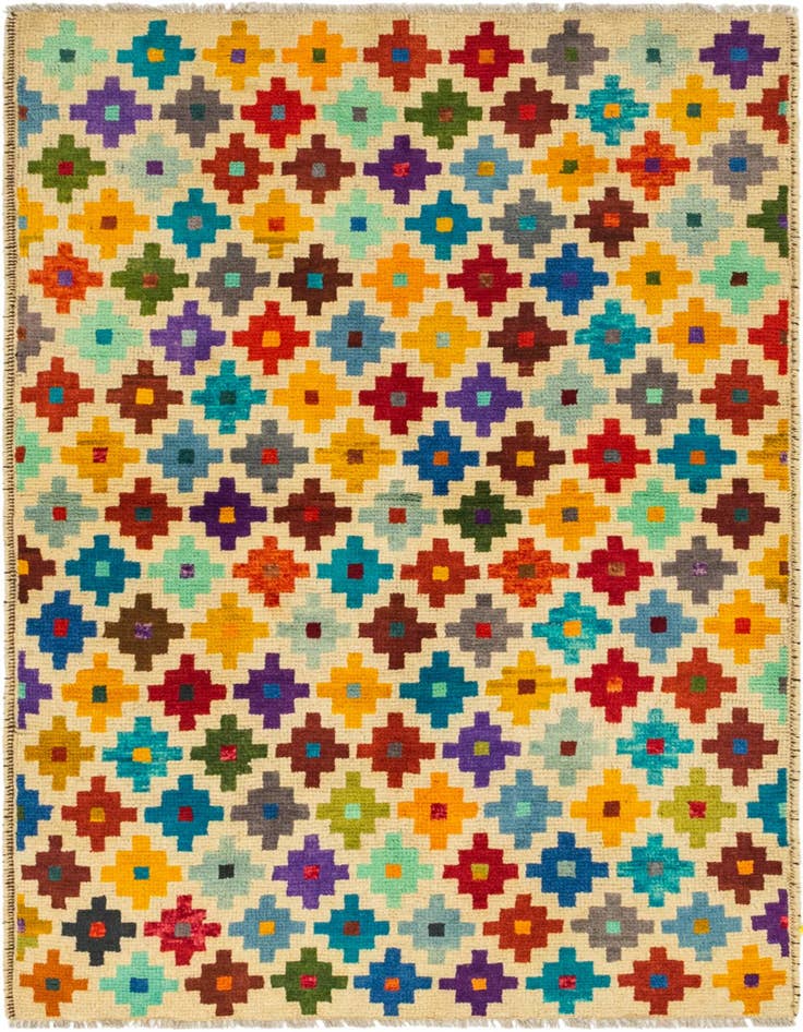 Detail image of 3' 4 x 5' Hand Knotted Balouch Wool Rug