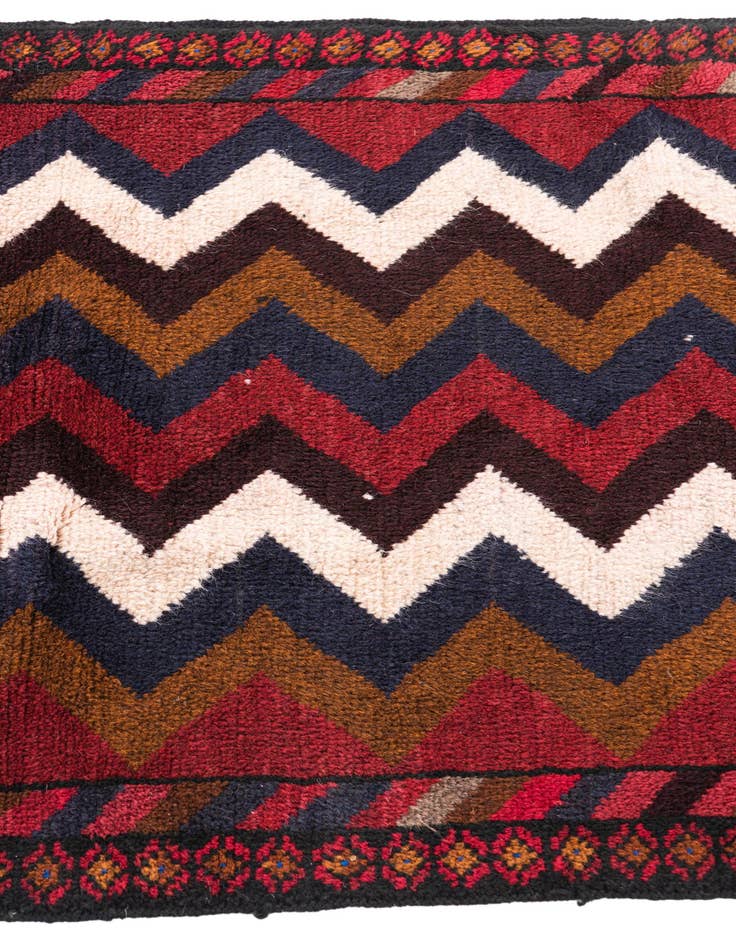 Detail image of 2' 9 x 4' 7  Hand Knotted Balouch Persian Wool Rug