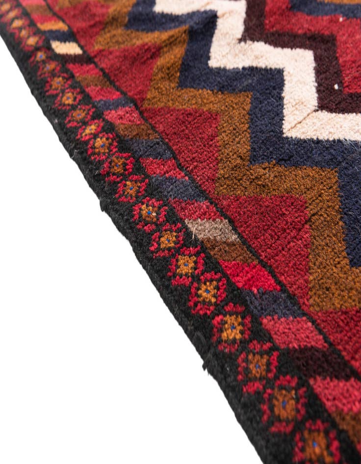 Detail image of 2' 9 x 4' 7  Hand Knotted Balouch Persian Wool Rug