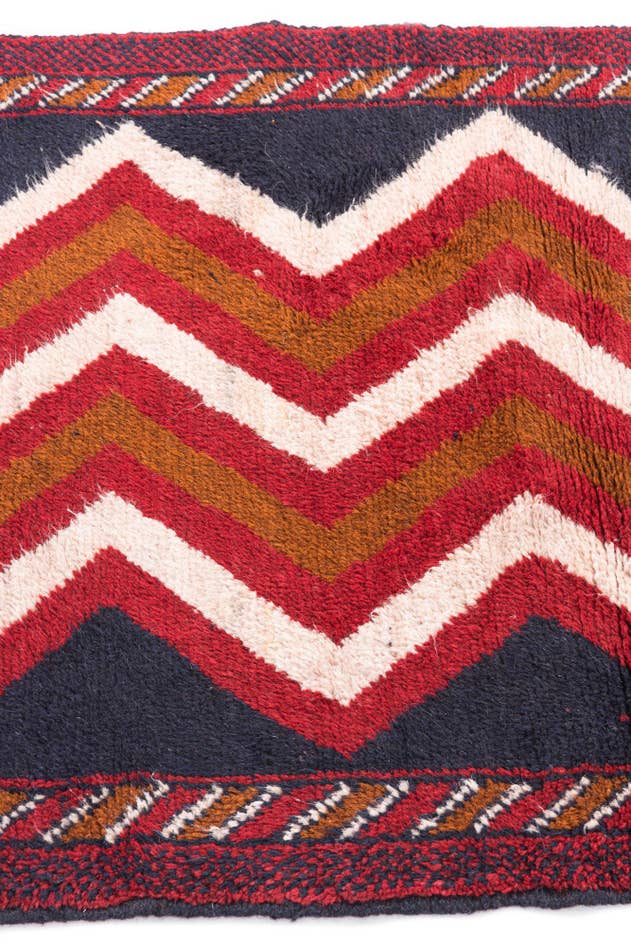 Detail image of 2' 9 x 4' 8 Hand Knotted Balouch Persian Wool Rug