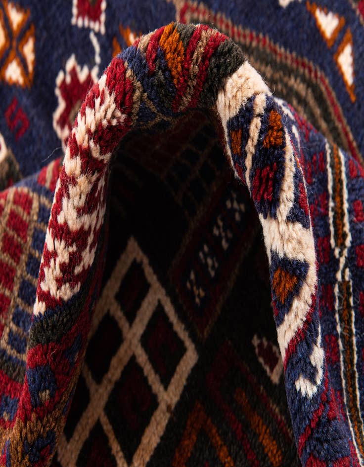 Detail image of 3' x 4' 5  Hand Knotted Balouch Persian Wool Rug