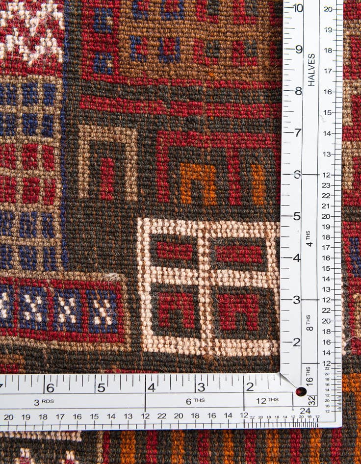 Detail image of 3' x 4' 5  Hand Knotted Balouch Persian Wool Rug