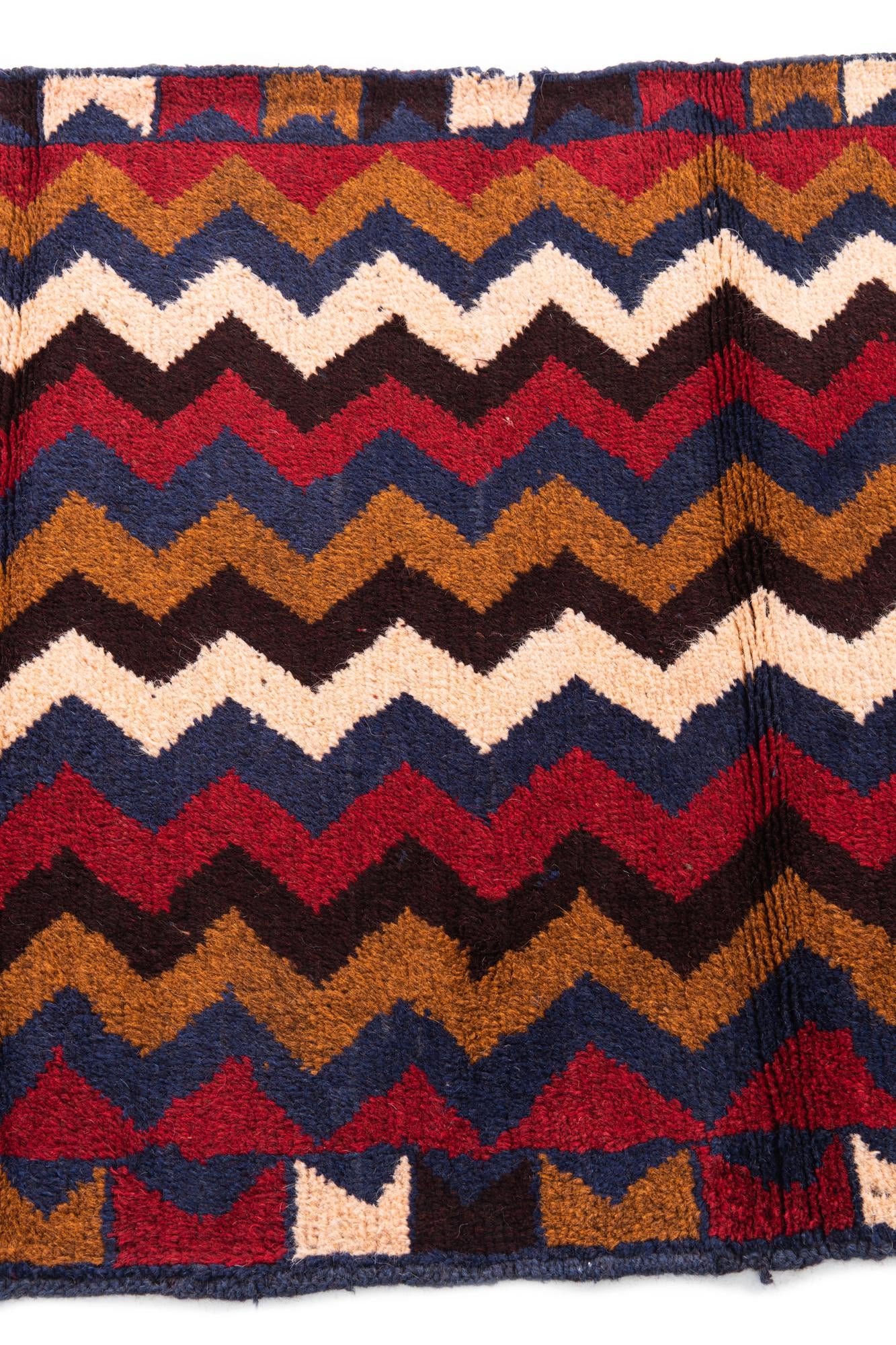 2' 10 x 4' 6 Hand Knotted Balouch Persian Wool Rug