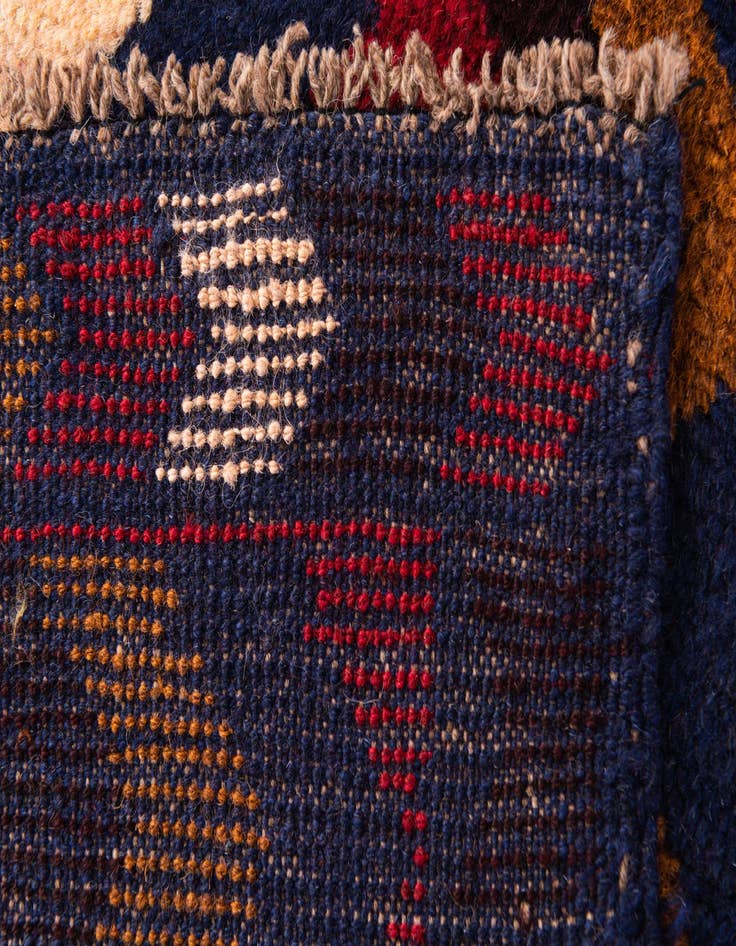 Detail image of 2' 10 x 4' 6  Hand Knotted Balouch Persian Wool Rug