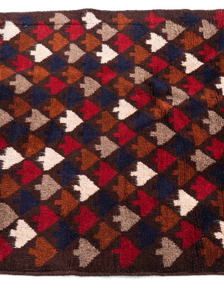 Detail image of 3' x 4' 5  Hand Knotted Balouch Persian Wool Rug