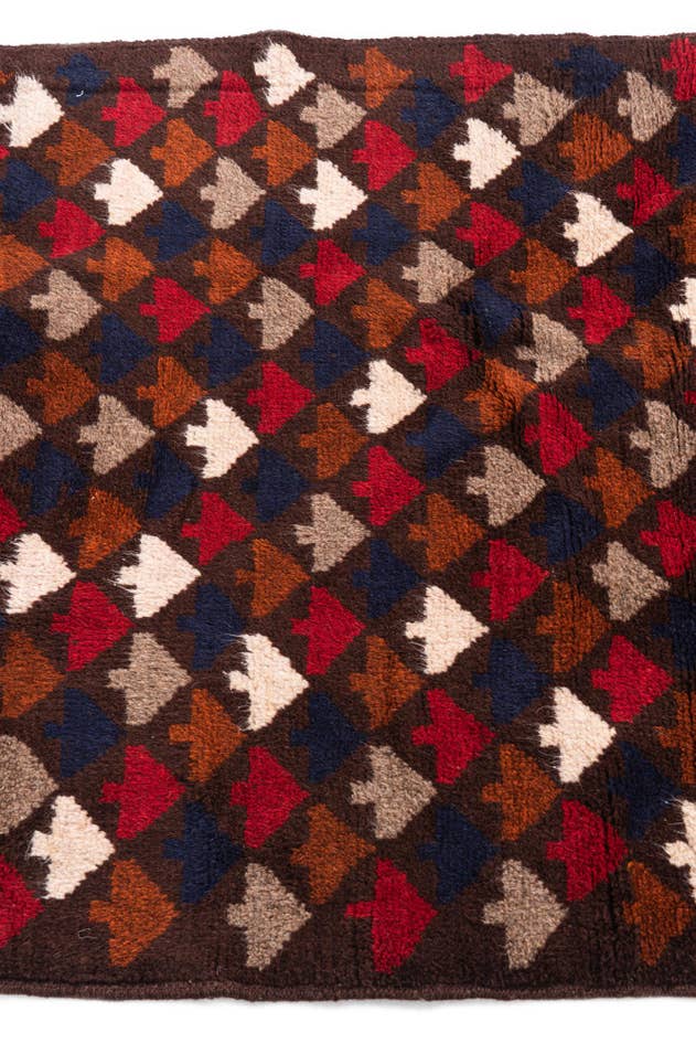 Detail image of 3' x 4' 5 Hand Knotted Balouch Persian Wool Rug