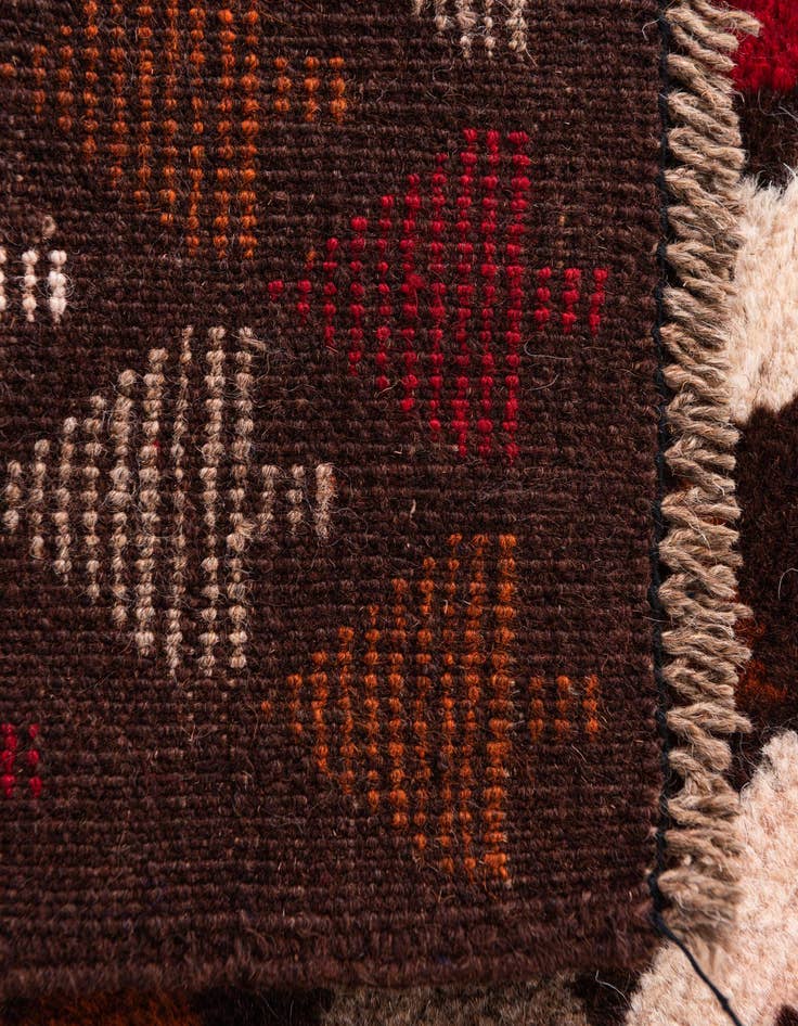 Detail image of 3' x 4' 5  Hand Knotted Balouch Persian Wool Rug