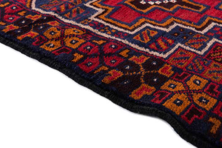 2' 11 x 4' 5 Hand Knotted Balouch Persian Wool Rug