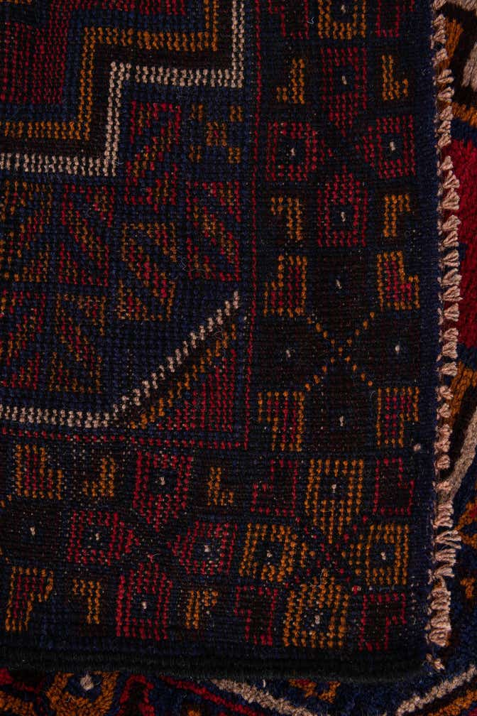 2' 11 x 4' 5 Hand Knotted Balouch Persian Wool Rug