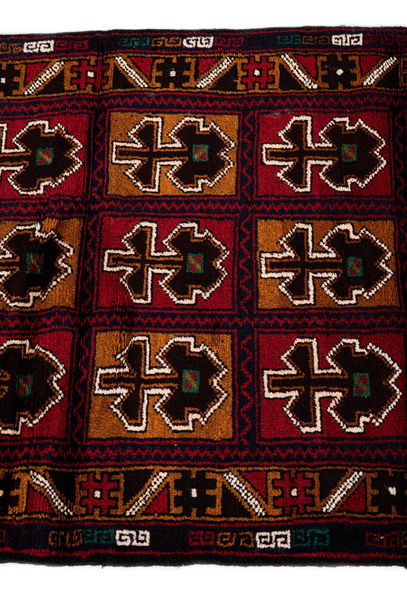 2' 11 x 4' 8 Hand Knotted Balouch Persian Wool Rug