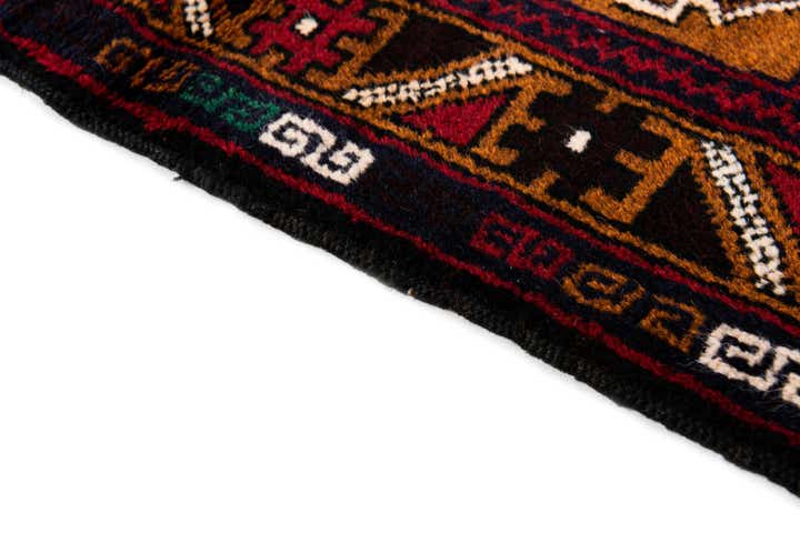 2' 11 x 4' 8 Hand Knotted Balouch Persian Wool Rug