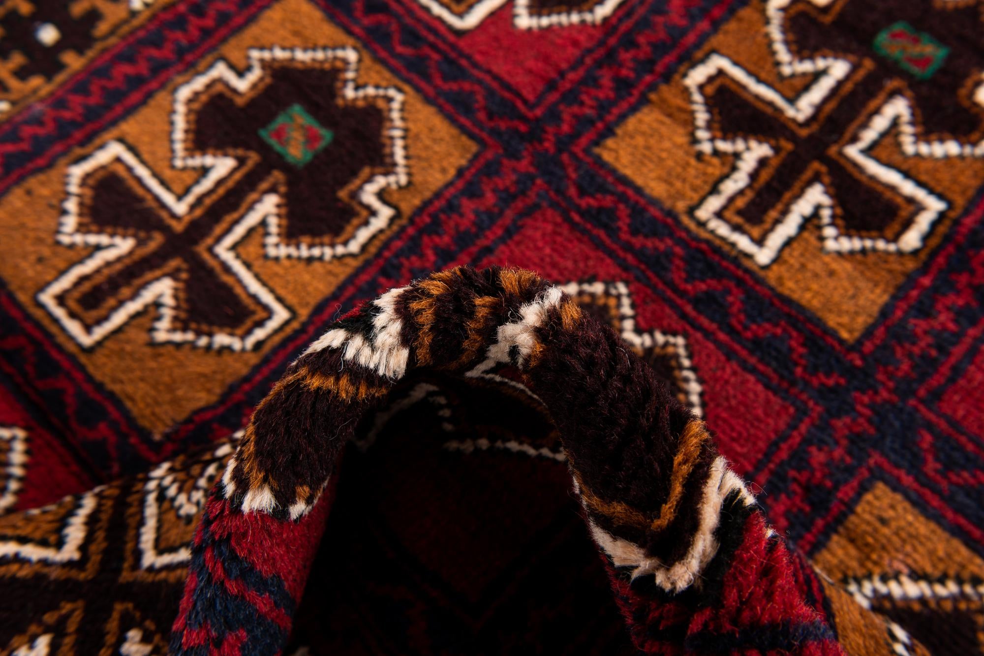 2' 11 x 4' 8 Hand Knotted Balouch Persian Wool Rug