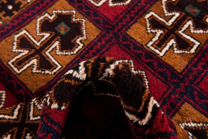 2' 11 x 4' 8 Hand Knotted Balouch Persian Wool Rug