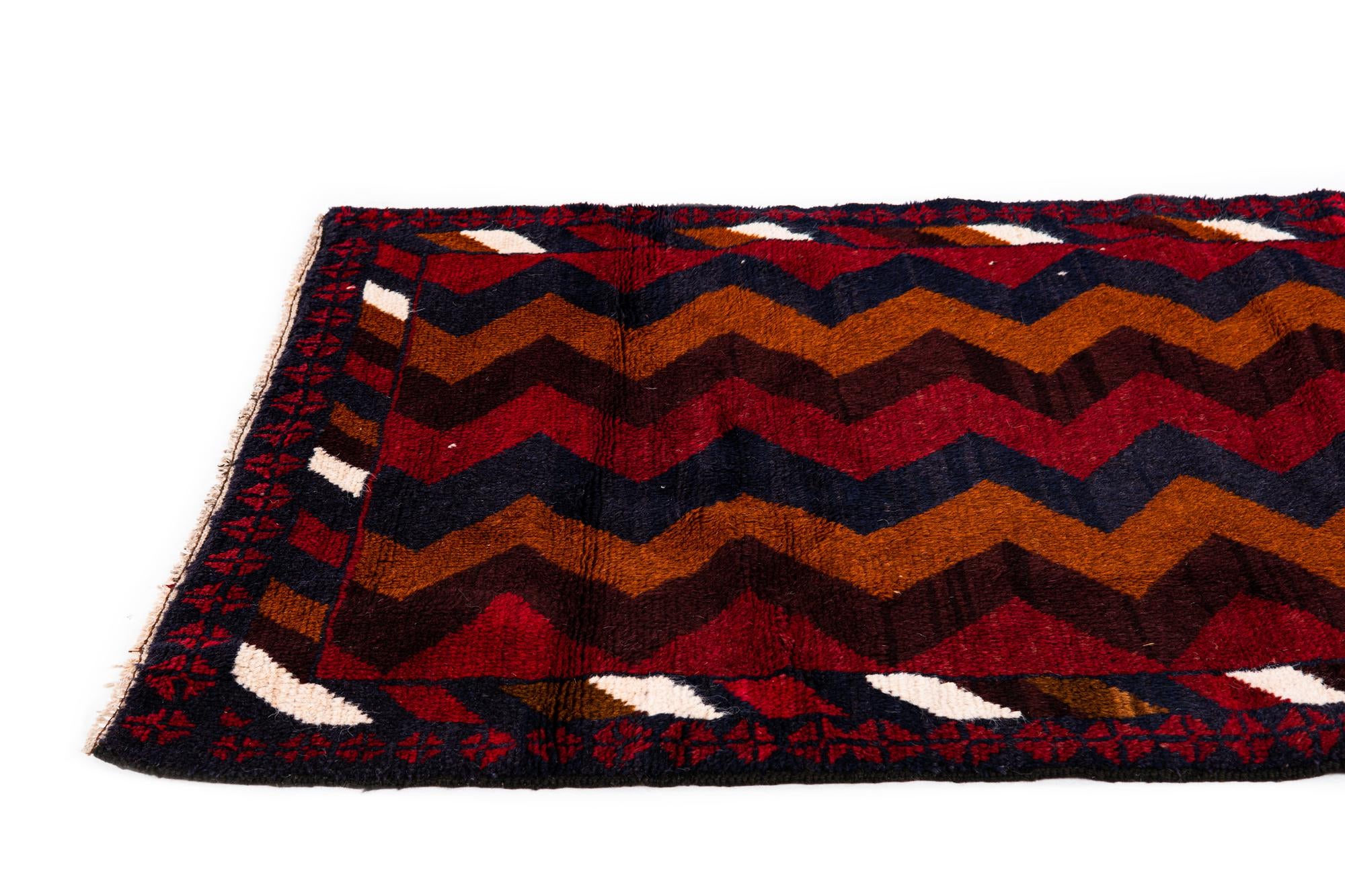 2' 10 x 4' 8 Hand Knotted Balouch Persian Wool Rug