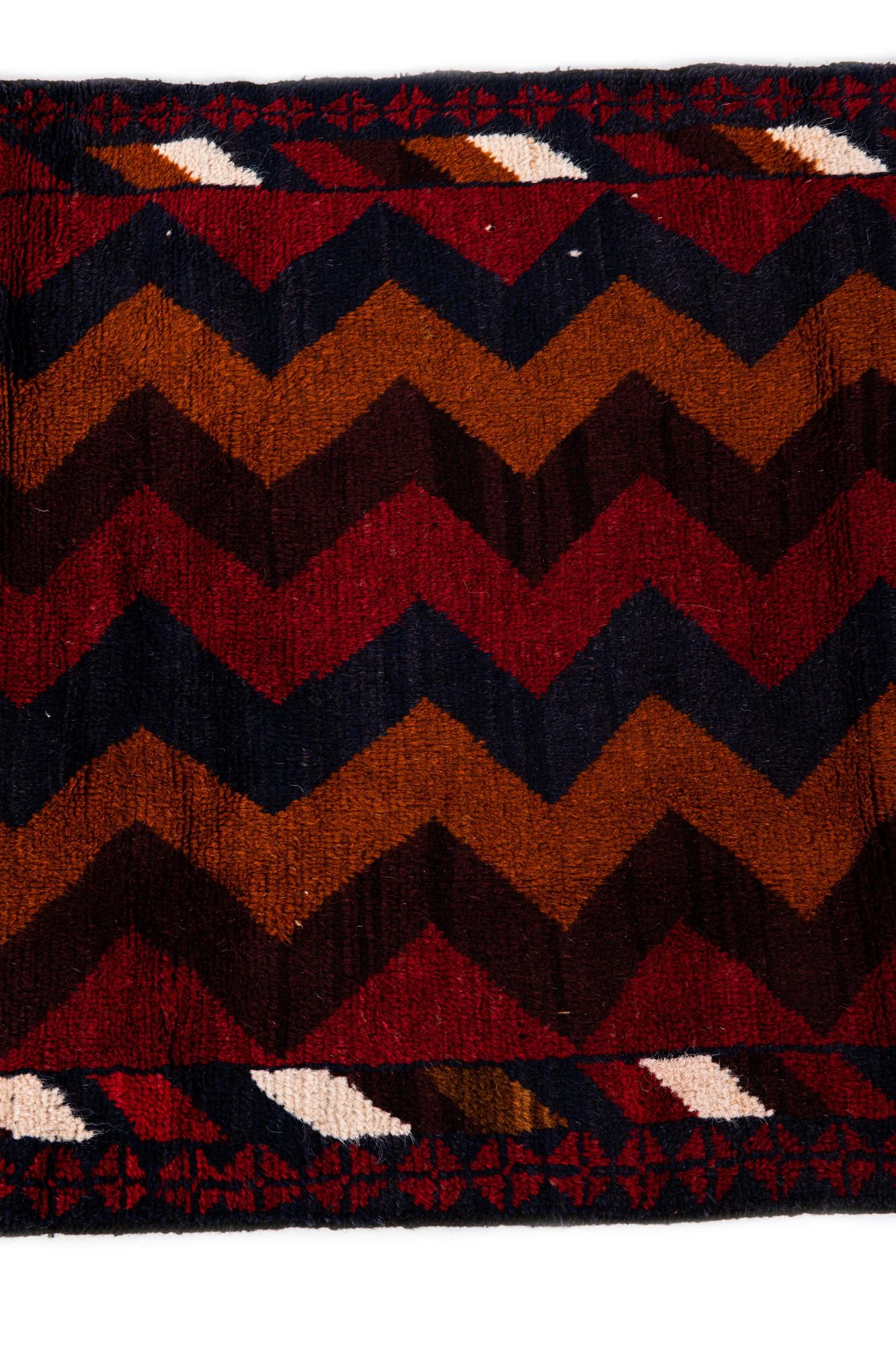 2' 10 x 4' 8 Hand Knotted Balouch Persian Wool Rug