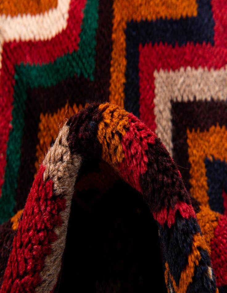 Detail image of 2' 9 x 4' 7 Hand Knotted Balouch Persian Wool Rug