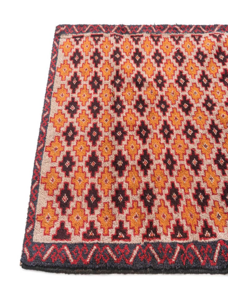 Detail image of 2' 10 x 4' 9  Hand Knotted Balouch Persian Wool Rug