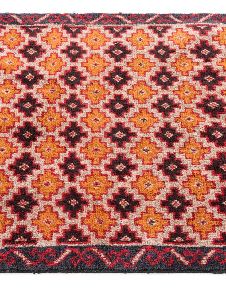 Detail image of 2' 10 x 4' 9  Hand Knotted Balouch Persian Wool Rug