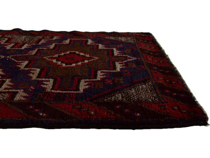 3' x 4' 5 Hand Knotted Balouch Persian Wool Rug